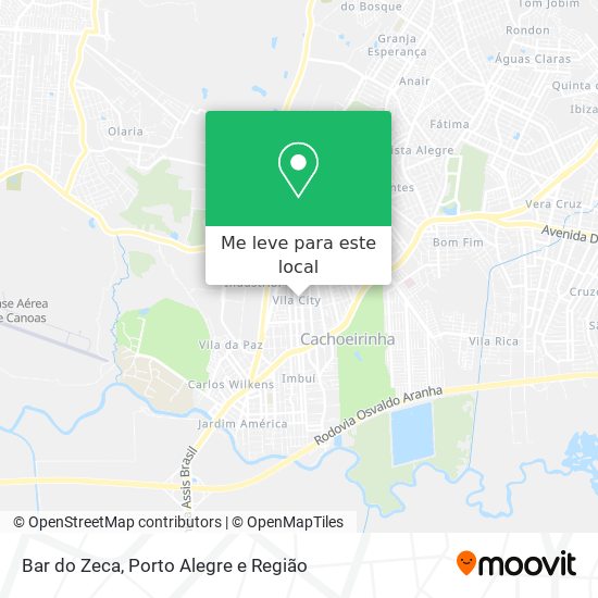 Bar do Zeca mapa