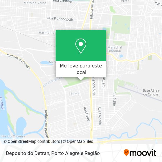 Deposito do Detran mapa