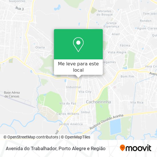 Avenida do Trabalhador mapa