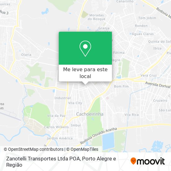 Zanotelli Transportes Ltda POA mapa