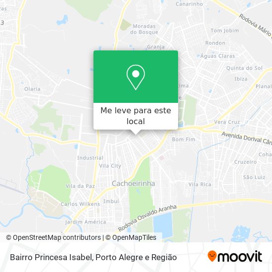 Bairro Princesa Isabel mapa