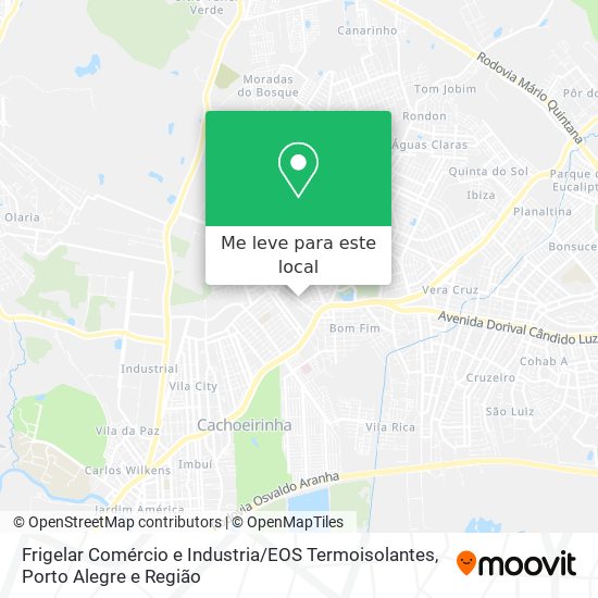 Frigelar Comércio e Industria / EOS Termoisolantes mapa