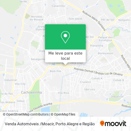 Venda Automóveis /Moacir mapa