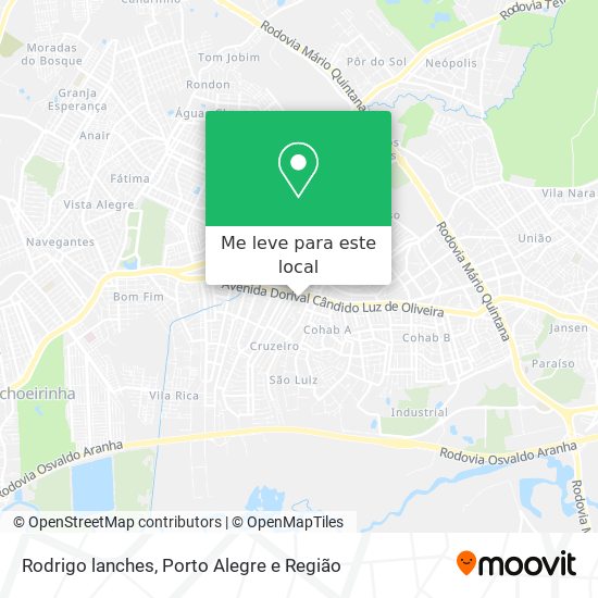 Rodrigo lanches mapa