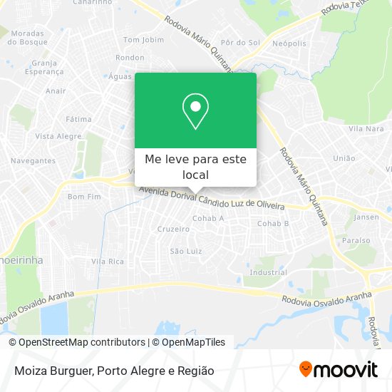 Moiza Burguer mapa