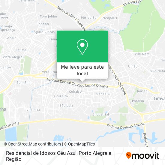 Residencial de Idosos Céu Azul mapa