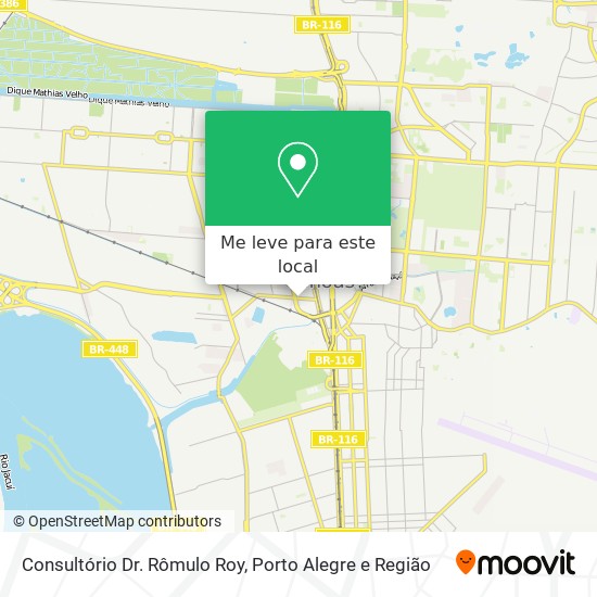 Consultório Dr. Rômulo Roy mapa