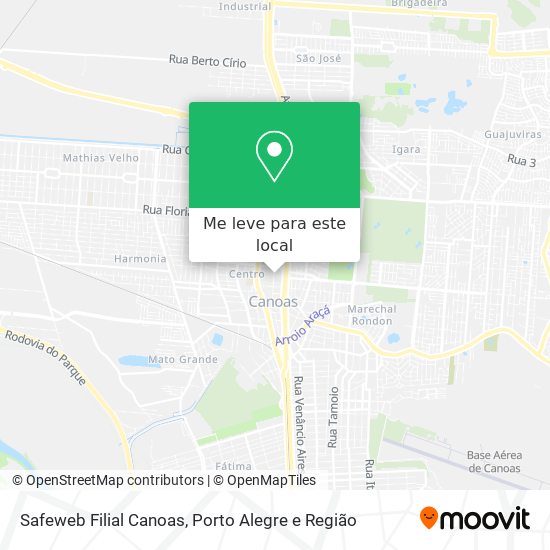 Safeweb Filial Canoas mapa