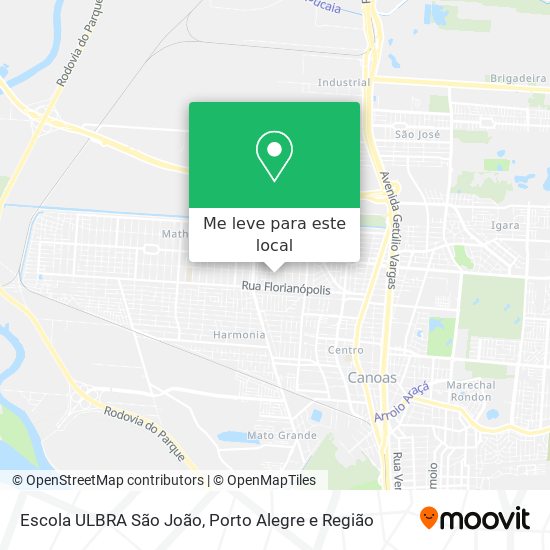 Escola ULBRA São João mapa