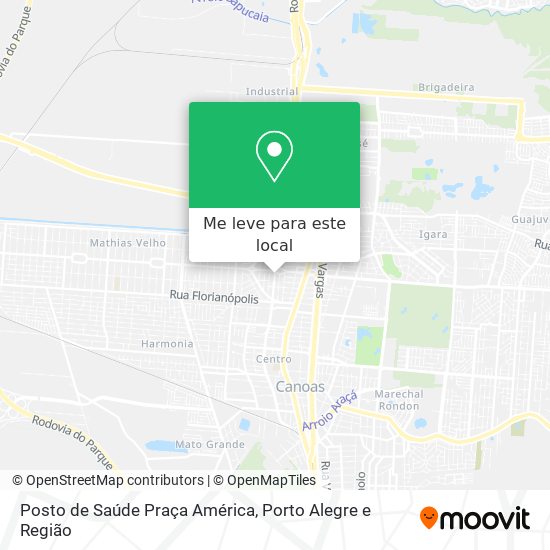 Posto de Saúde Praça América mapa