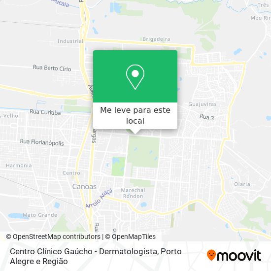 Centro Clínico Gaúcho - Dermatologista mapa