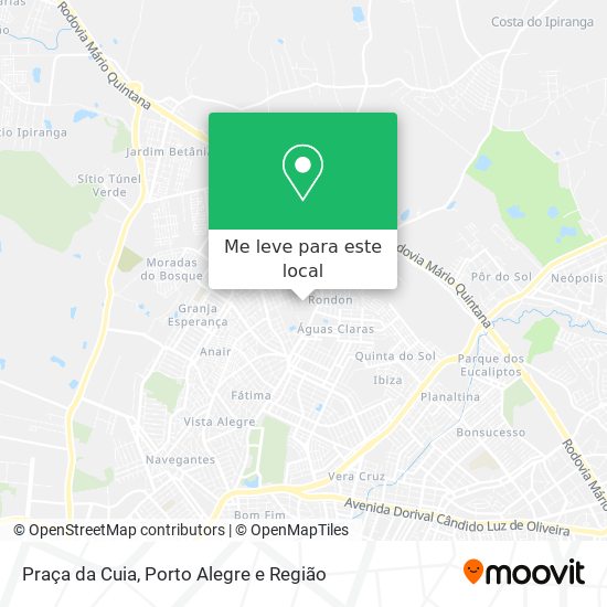 Praça da Cuia mapa