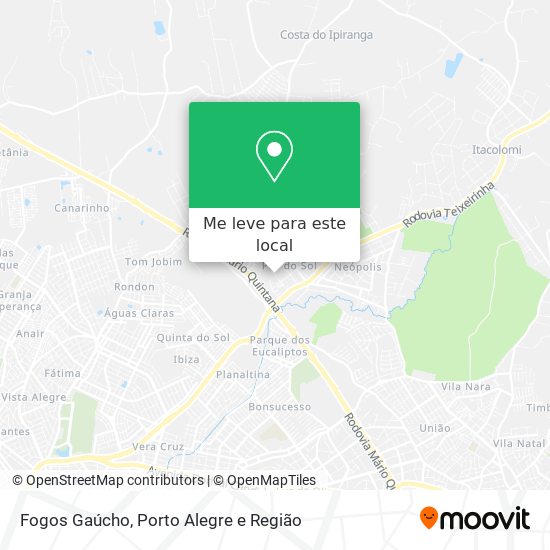 Fogos Gaúcho mapa