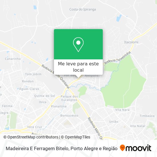 Madeireira E Ferragem Bitelo mapa