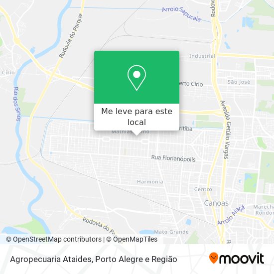 Agropecuaria Ataides mapa