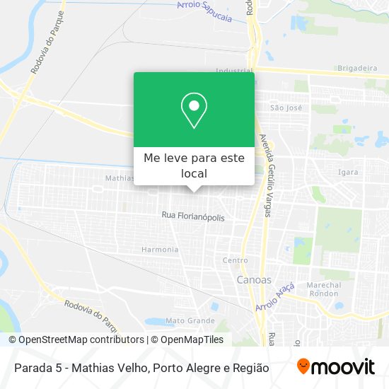 Parada 5 - Mathias Velho mapa