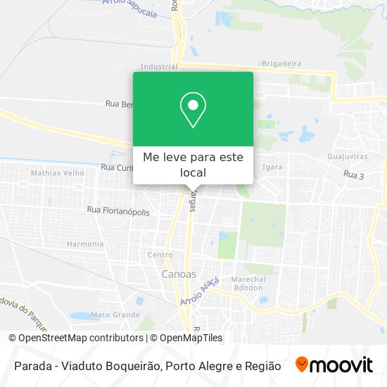 Parada - Viaduto Boqueirão mapa