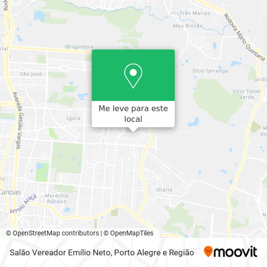 Salão Vereador Emílio Neto mapa