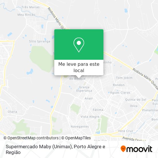 Supermercado Maby (Unimax) mapa