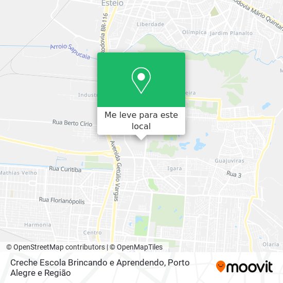 Creche Escola Brincando e Aprendendo mapa