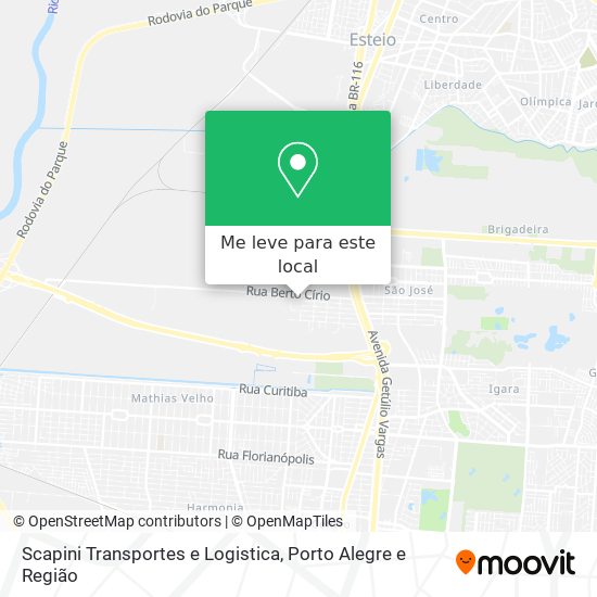 Scapini Transportes e Logistica mapa