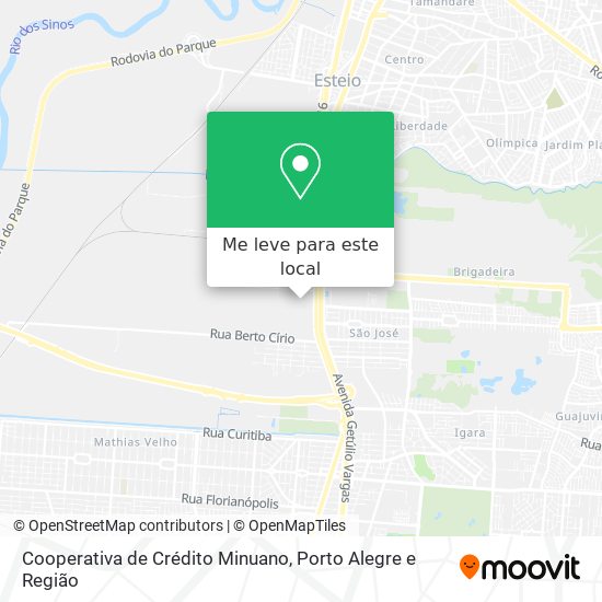 Cooperativa de Crédito Minuano mapa