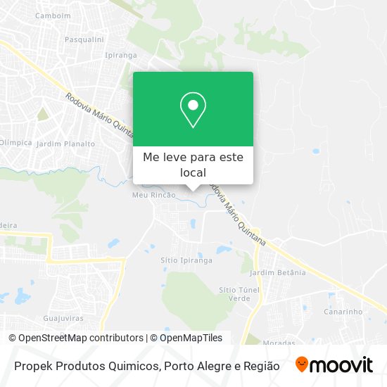 Propek Produtos Quimicos mapa