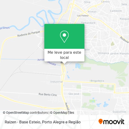 Raízen - Base Esteio mapa