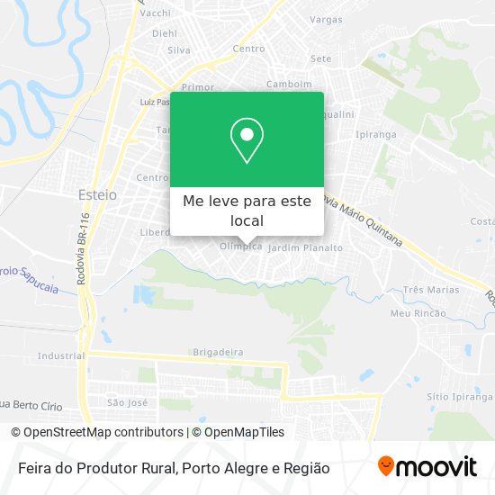 Feira do Produtor Rural mapa