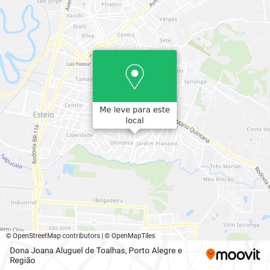 Dona Joana Aluguel de Toalhas mapa