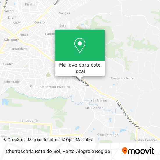 Churrascaria Rota do Sol mapa