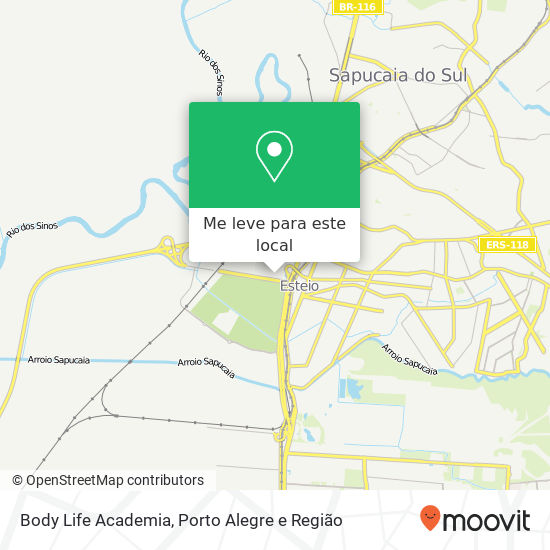 Body Life Academia mapa