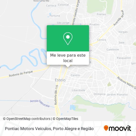 Pontiac Motors Veículos mapa