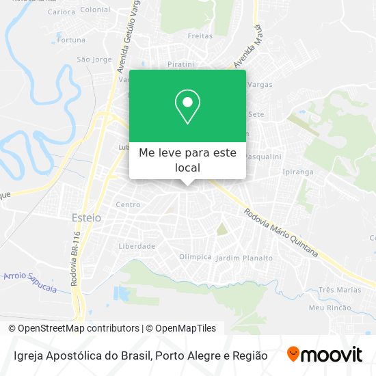 Igreja Apostólica do Brasil mapa