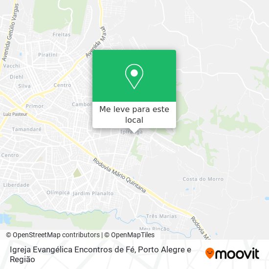 Igreja Evangélica Encontros de Fé mapa