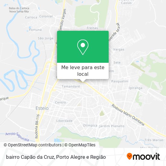 bairro Capão da Cruz mapa
