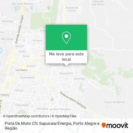 Pista De Moto Cfc Sapucaia / Energia mapa
