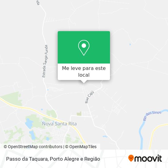 Passo da Taquara mapa