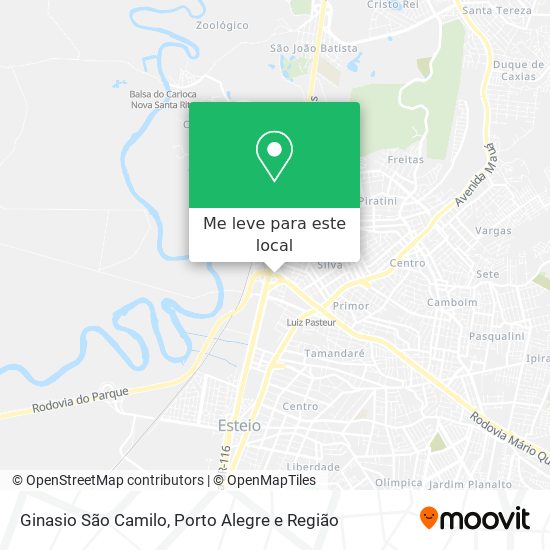 Ginasio São Camilo mapa