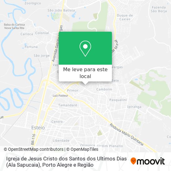 Igreja de Jesus Cristo dos Santos dos Ultimos Dias (Ala Sapucaia) mapa
