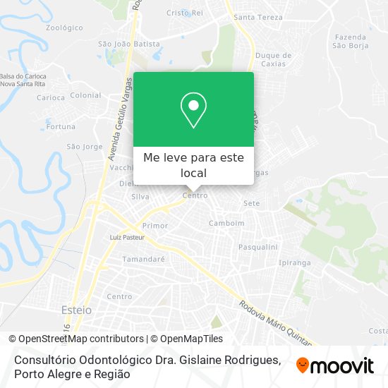 Consultório Odontológico Dra. Gislaine Rodrigues mapa