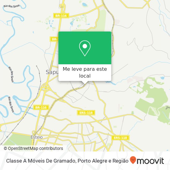 Classe A Móveis De Gramado mapa