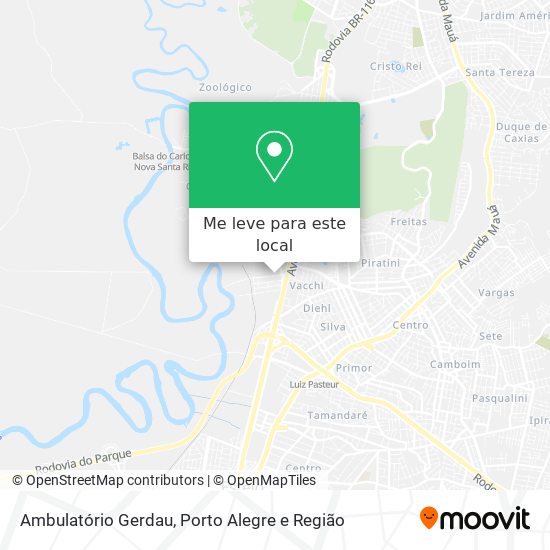 Ambulatório Gerdau mapa