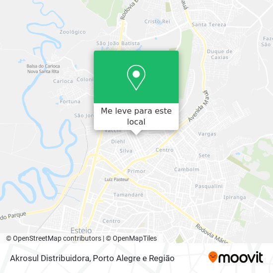 Akrosul Distribuidora mapa
