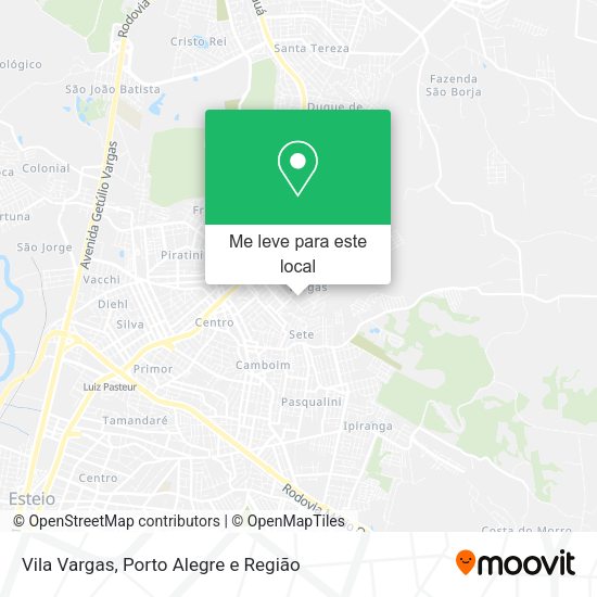 Vila Vargas mapa