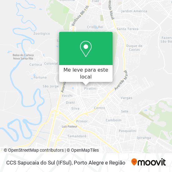 CCS Sapucaia do Sul (IFSul) mapa