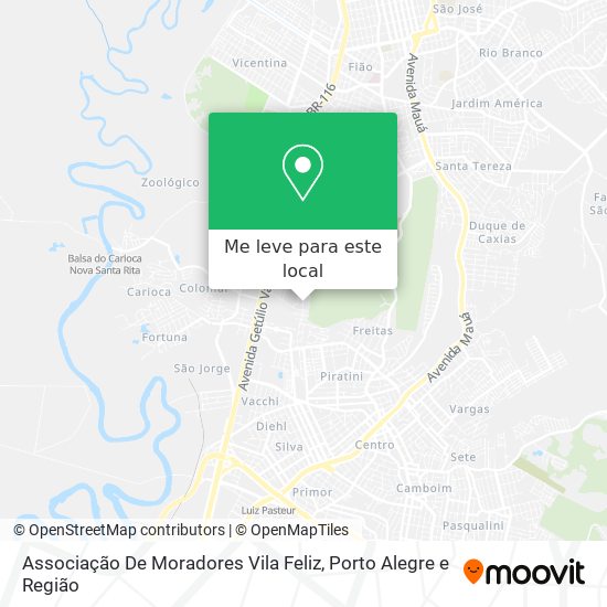 Associação De Moradores Vila Feliz mapa