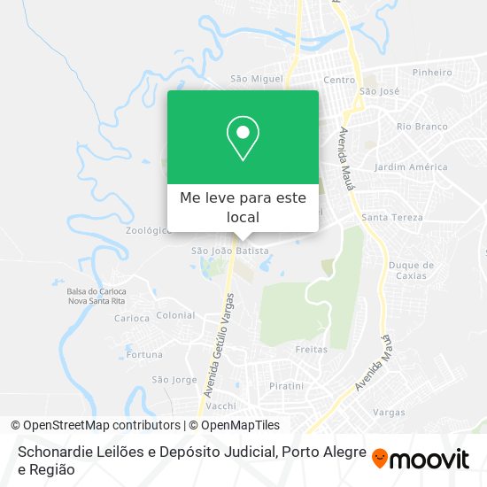 Schonardie Leilões e Depósito Judicial mapa