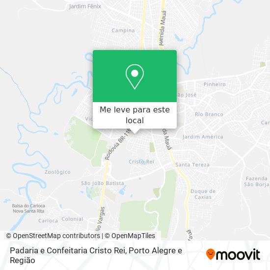 Padaria e Confeitaria Cristo Rei mapa
