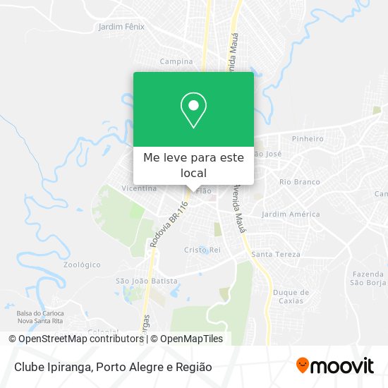 Clube Ipiranga mapa